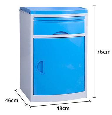 China Hospital Manual Wholesale Hot Selling Medical Equipment Table Customizable Bedside Cabinet Table With T/T Drawers ABS Plastic Hospital Bed for sale