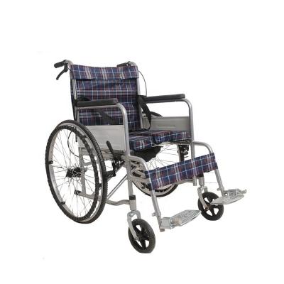 China Manual Control Steel Factory Wholesale Height Adjustable Wheelchair for sale