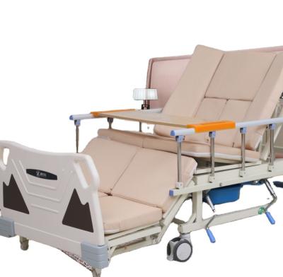 China High Quality Thick Medical Bed Tube Bed Manual Two Crank Patient Medical Hospital Bed Foldable Medical Nursing Bed for sale