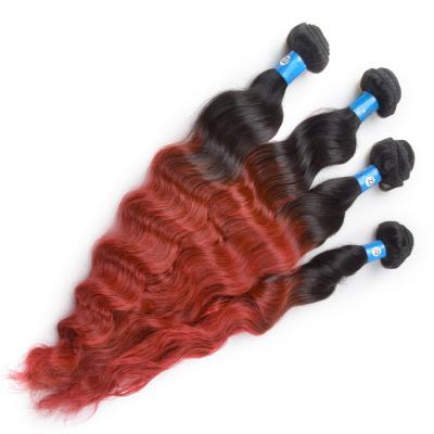 China High Quality Loose Wave Two Tone Body Wave Hair Weft 10-26 Inch 10-26 Inch Grade 5A Body Wave Brazilian Hair Weft for sale