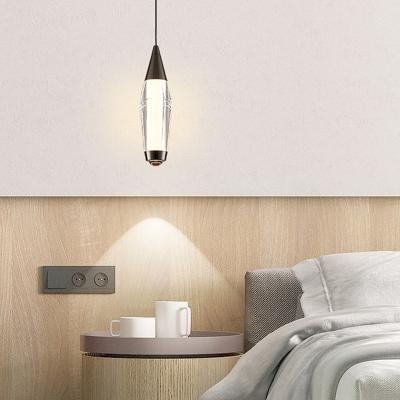 China Dimmable Lighting Simple Infinite Dimming Bedroom Bedside Lamp Hanging Pendant Lights Wholesale Optical Lens Manufacture for sale