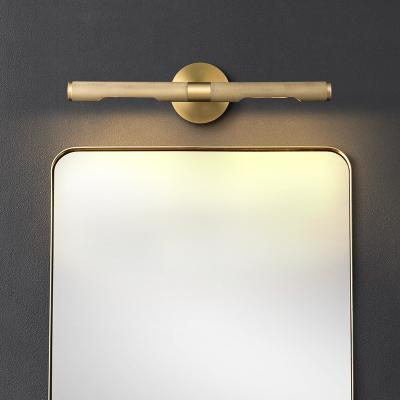 China Postmodren Factory Wholesale High Quality Polished Brass Makeup Light Mirror Lamp For Hotel Washroom Bathroom for sale