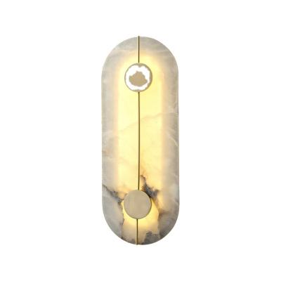 China Modern Post-modern Chinese Living Room Background Wall Marble Wall Lamp Light Sconces for sale