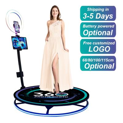 China Portable Auto Party Slow Motion 360 Video Booth 360 Photo Booth Photobooth Kiosk Led 360 Photo Booth for sale