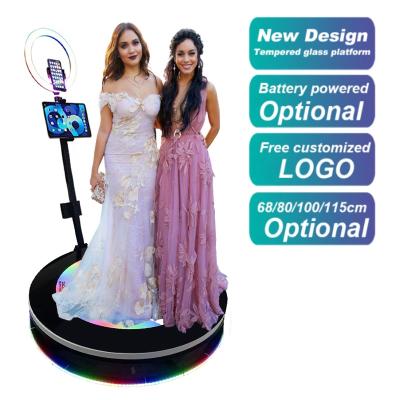 China Automatic Part Tempered Glass Platform 360 Photo Booth Ipad Machine 360 ​​Degree Video Booth 360 Photo Booth for sale