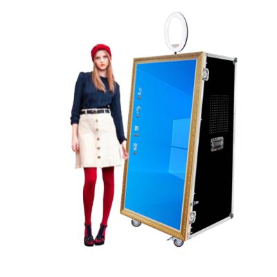 China 65 Inch Mirror Photo Booth Machine Photobooth Selfie Mirror SDK Magic Mirror Photo Booth for Event or Wedding for sale