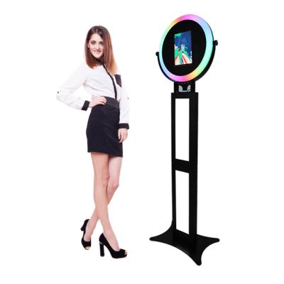 China Festival Celebration Romans 12.9 Inch Selfie Photobooth Machine Photo Booth Shell IPad Prices Cheap IPad Photo Booth With Ring Light For Holiday Event for sale