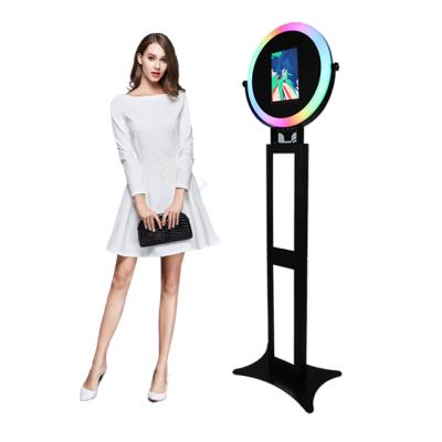 China Festival Celebration Romans 12.9 Inch Portable Photobooth Kiosk Touch Screen IPad Photo Booth With Ring Light For Wedding for sale