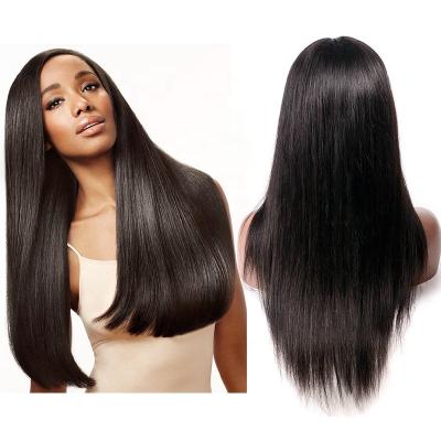 China Romans Wholesale Double Drawn Unprocessed Hd Body Wave Full Lace Long Brazilian Human Hair Wigs With Baby Hair for sale