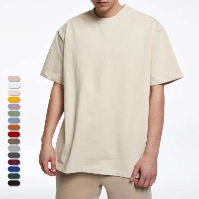 China China Custom Clothing Men Asian Manufacturer Anti-Wrinkle Size T-shirts 280gsm Heavy Cotton Drop Shoulder Oversized T-shirt for sale