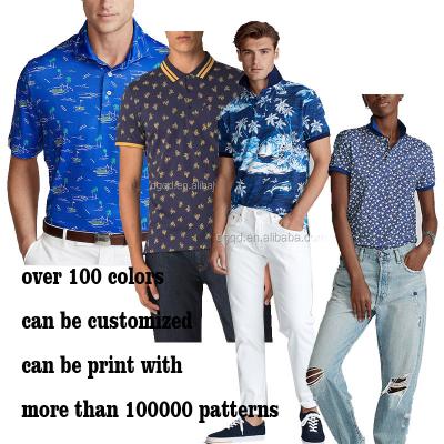 China Anti-wrinkle OEM Size Pique Fabric Sublimation Golf T-shirt Moisture Wicking Button Polo Shirt for sale