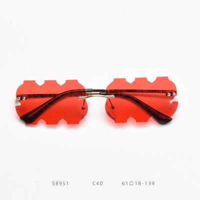 China Wholesale Rimless Fashion Party Sunglasses 2022 New Personality Shades Funny Sun Glasses for sale