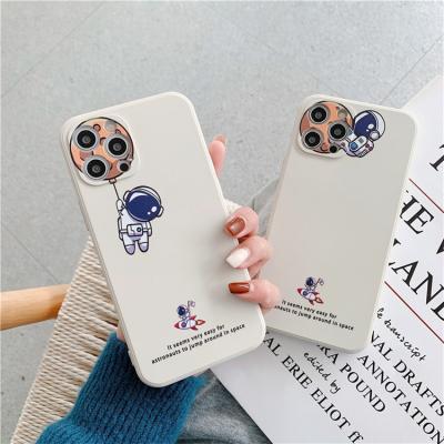 China New Shockproof Cute Astronaut Spaceman Cover Anime Cartoon Silicone Phone Case For iPhone 12 Pro Max for sale