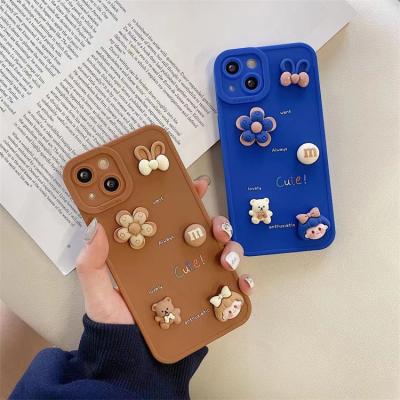 China Shockproof Custom Cute 3D Girl Cartoon Anime Silicone Phone Case Shockproof Cover For iPhone 13 Pro Max for sale