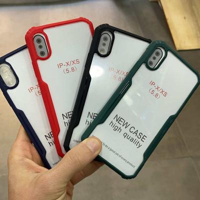 China Shockproof Phone Case 2 in 1 Back Cover Case Clear Transparent Shockproof Acrylic Phone Protector for sale