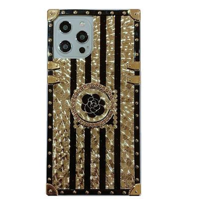 China Dropshipping Protector Designer Branded Bling Square Shockproof Trunk Phone Case For Xiaomi LG MOTO Mobile for sale