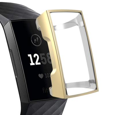 China Shockproof TPU Silicone Screen Protector Case For Fitbit Charge 3 Smart Watch for sale