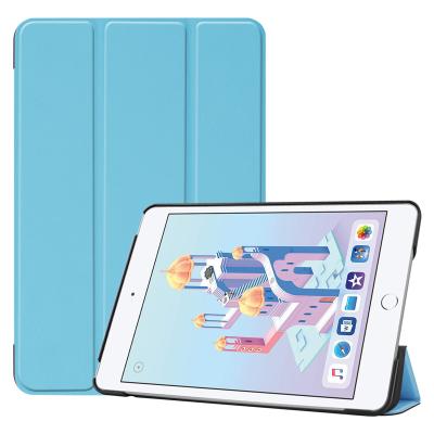 China Auto Wake Protective Leather Case Fashion Folding Stand Smart Sleep Cover For Tablet Hoods Skate Mini 5/4/3/2/1 Cases for sale