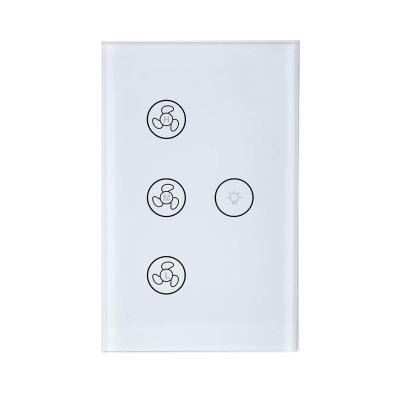 China Dimmer Switch Core G-Tech Plus Lamp Switch Smart Touch Screen Wifi Ceiling Fan Regulator Switch Electrical Supports Alexa and Google Home for sale