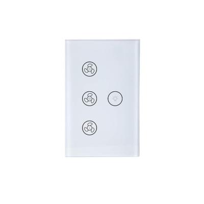 China G-Base Rheostat Switch Technology Plus Standard Wireless Alexa Wall Touch Voice Control Ceiling Fan Wifi Fan Standard Smart Lamp Switch Alexa for sale