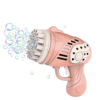 China Bubble Gun Water Toys 23 Hole Bubble Gun For Outdoor Battery Operated Bubble Blower Machine for sale