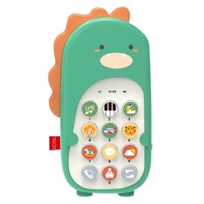 China Hot Selling Music Dinosaur Story Phone Educational Toys for Children 2023 Teaching Machines with Music and Background for sale