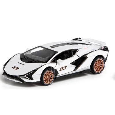 China Fashion Toy Hot Sale Birthday Gift 1:32 4 Side Door Light Music Alloy Car Diecast Model for sale