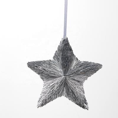 China People Art New Arrival 2020, silver glitter hanging star for holiday/home decor. for sale