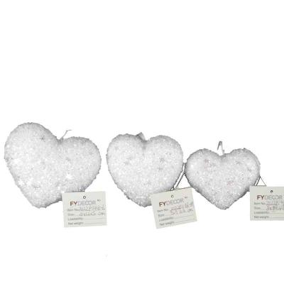 China 2022 Wholesale Folk Art Natural Handmade New Four Point Star Short White Heart Decoration for sale