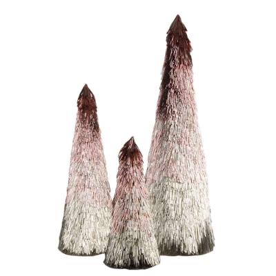 China Christmas Folk Natural Handmade Decorations Indoor Art Tree Christmas Artificial Cones for sale