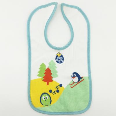 China Cartoon Cotton Kid Baby Boy Cozy Soft Organic Bib Washable for sale