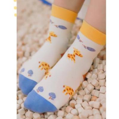 China Sporty Wholesale Cute Furits and Animals Printed Boys Crew Socks Kids Socks for sale