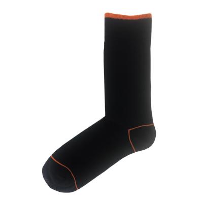 China High Quality Cotton Sporty Custom Dress Bangs Sporty And Causal Wear Bangs Men's Black Crew Socks for sale