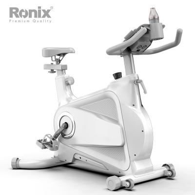 China Ronix Universal Exercise Bike Magnetic Resistance LCD Monitor Indoor Recycling Comfortable Cushion Rotating Stationary Exercise Bike for sale