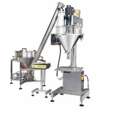 China High Efficient Easy Operation Coffee Flour Chilli Washing Powder Filler Milk Powder Auger Semi Automatic Screw Powder Filling Machine for sale