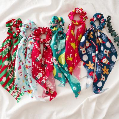 China 2022 New Wholesale Christmas Hair Accessories Colorful Circle Hair Ties Ribbon Hair Band Hair Accessories for sale