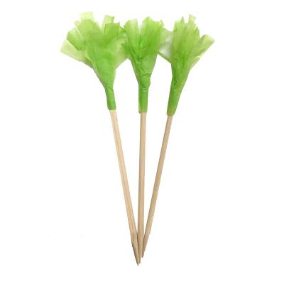 China Disposable Frilly Sandiwich Picks Club Regular Sandiwich 4 Inch Frill Cocktail Toothpicks for sale