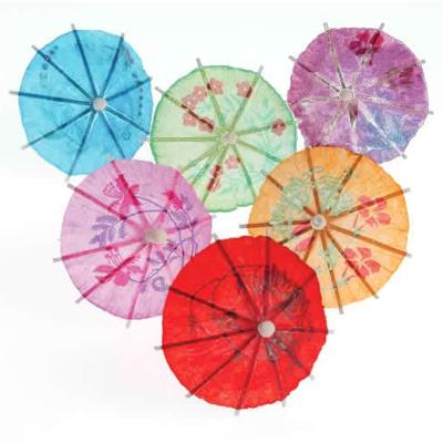 China Disposable Umbrella Cocktail Picks Cocktail Umbrella Sticks Party Drinks Umbrella Mini Paper Stick for sale