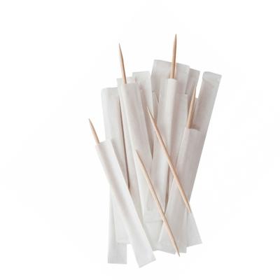 China High Quality Disposable Bamboo Stick Paper Wrap Fruit Toothpick Bamboo Porcelain for sale