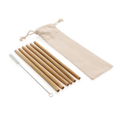 China Disposable Environmental Custom Laser Engraving Logo Bamboo Straws Natural for sale