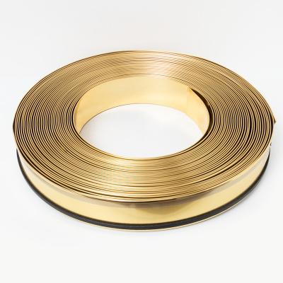 China Other Cheap Channelume Aluminum Gold Trim Cap Sign Letter Reel Aluminum Strip For Channel Letter Retrun Strip Profile for sale