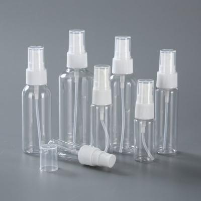 China Takeaway Industrials Mini Small 2oz 4oz 20ml 30ml 50ml 60ml 100ml Perfume Good Clear Transparent Empty Mist PET Plastic Wholesale Spray Bottles for sale