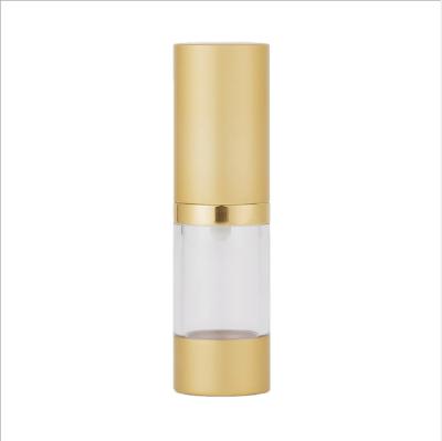 China Hot sale 20ml-50ml beverage 2020 gold matte aluminum spary lotion pump bottle cosmetic lotion bottle with pump for sale