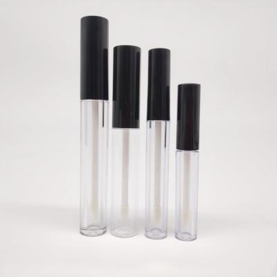 China Fashion factory supply empty lip glair packaging plastic wholesale transparent lip gloss bottles for sale