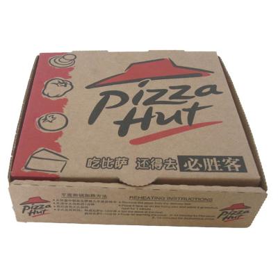 China Wholesale Cheap Brown Recycled Materials Kraft Paper Pizza Box for sale