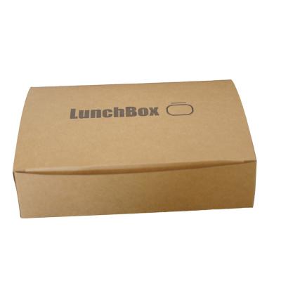 China Recycled Materials Kraft Cardboard Recycle Disposable Paper Lunch Box for sale