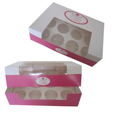 China Hot Sale Materials Delicate Multicolor Plain Recycled White Cupcake Boxes Cake Boxes for sale