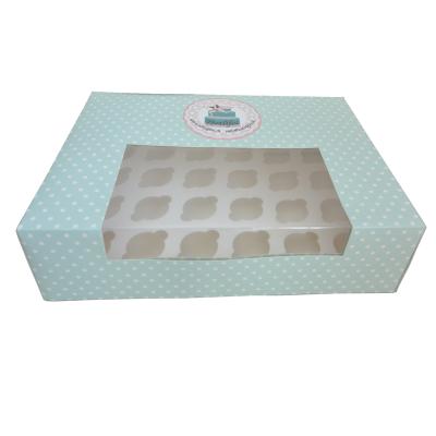 China Recycled Materials Cardboard Custom Printed Cupcake Boxes for sale