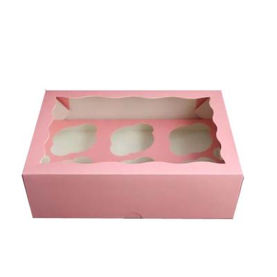 China Cheap Materials Recycled Luxury Custom Design Cupcake Packaging Boxes for sale