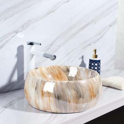 China China Factory Bathroom Sink Modern Art Basin Sink Top Ceramic Design Toilet Basin With Color for sale